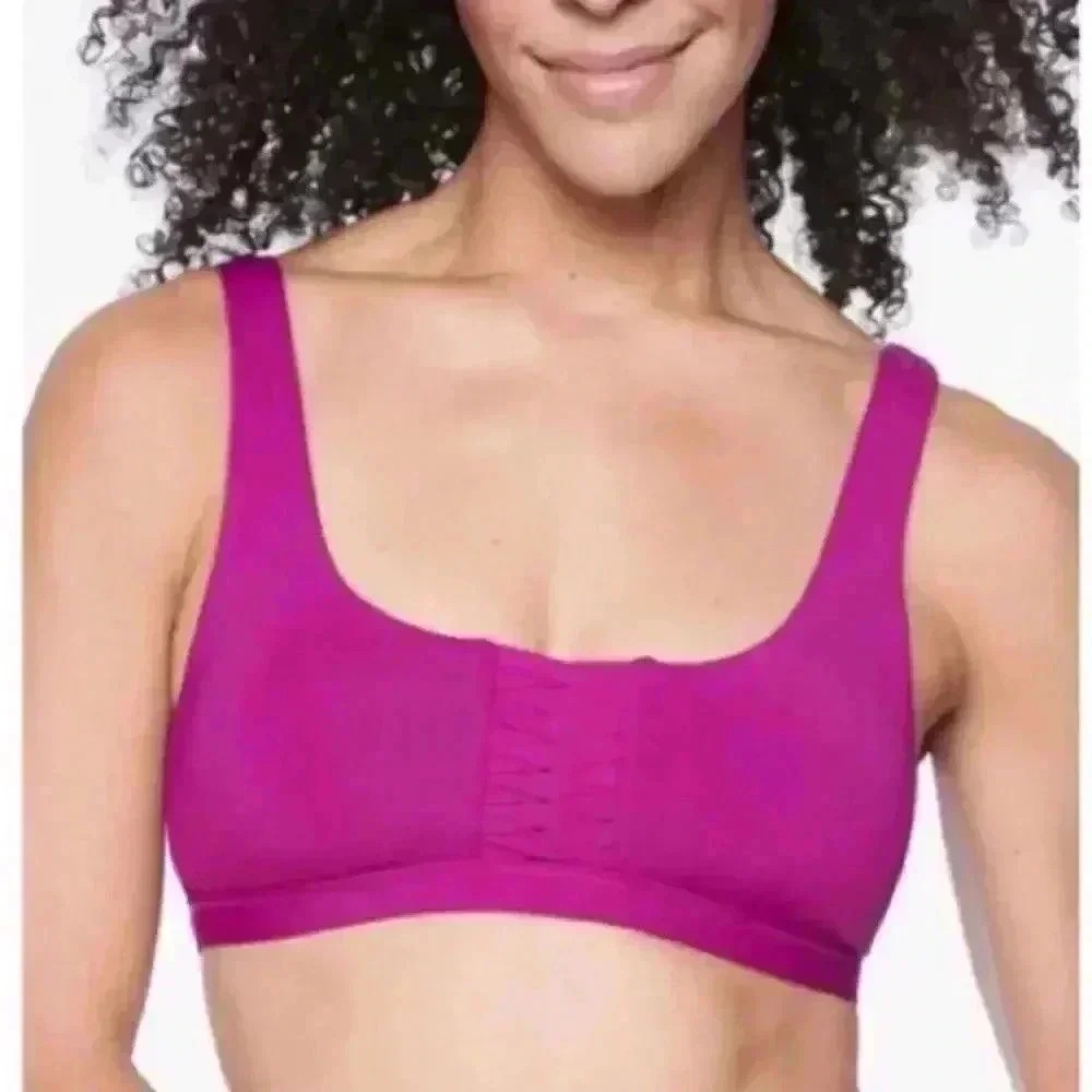 ATHLETA Magenta Adriata Pull Over Yoga Bikini Top Size Large